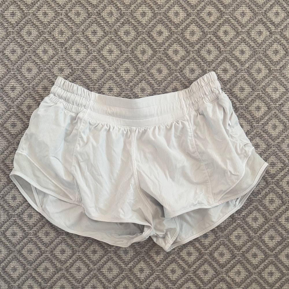 White Hotty Hot Lululemon Shorts